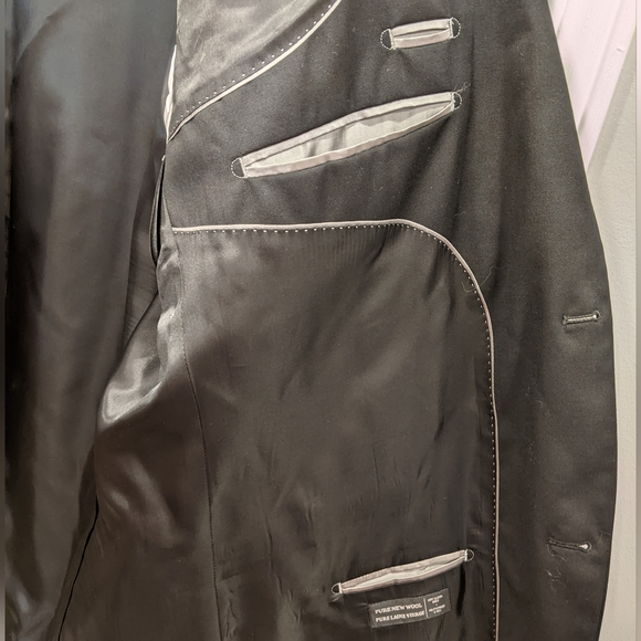 Brand New Daniel Hechter Paris Black 100% Wool Blazer Jacket Size 50 XL - Picture 4 of 11